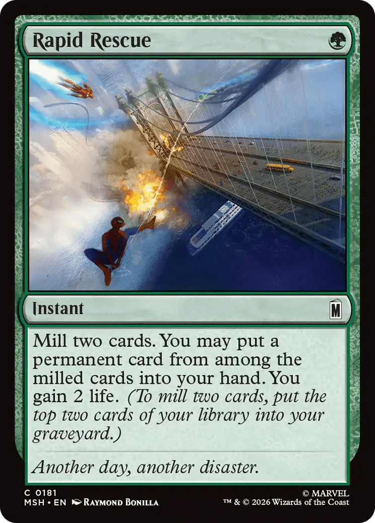 Rapid Rescue [Marvel Super Heroes] MTG Single Magic: The Gathering  | Multizone: Comics And Games