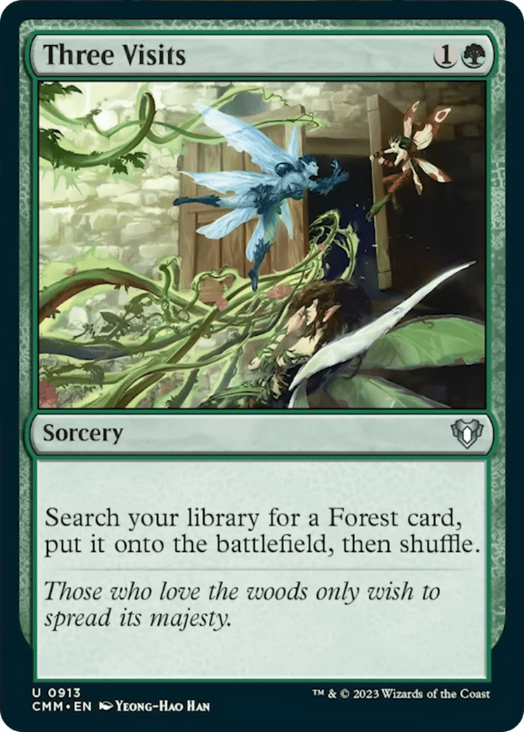 Three Visits [Commander Masters] MTG Single Magic: The Gathering  | Multizone: Comics And Games