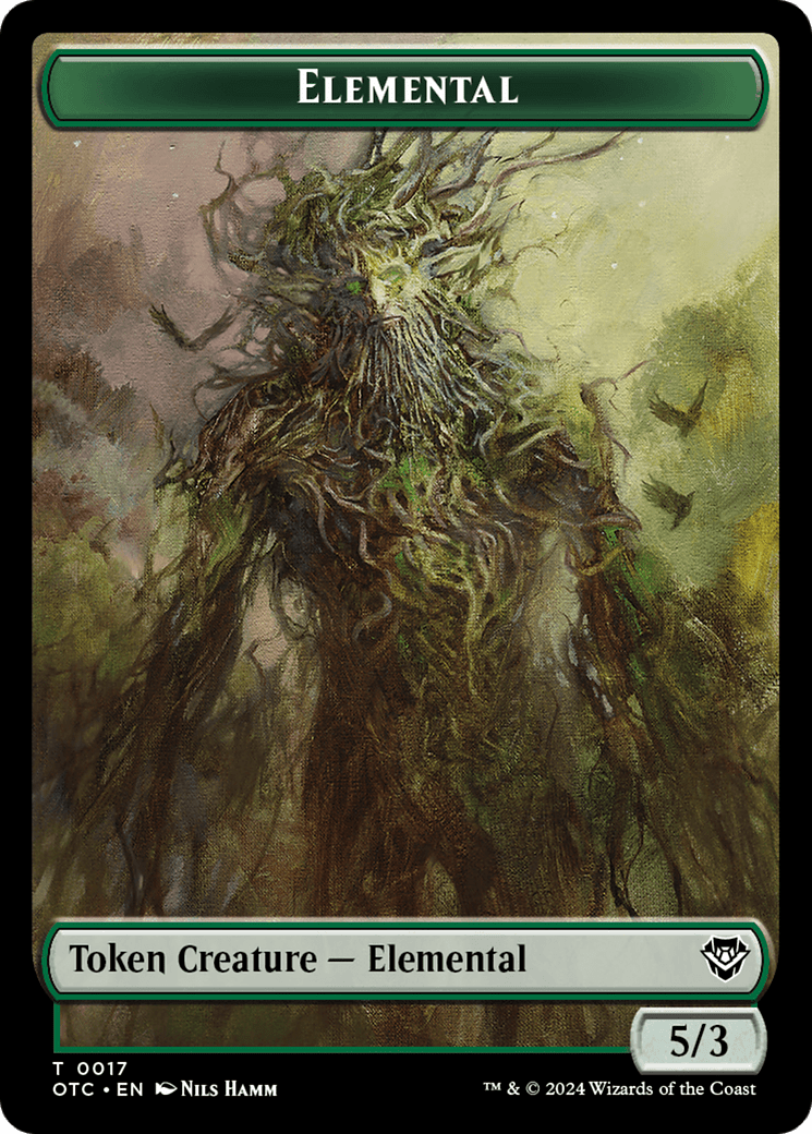 Insect // Elemental (0017) Double-Sided Token [Outlaws of Thunder Junction Commander Tokens] MTG Single Magic: The Gathering  | Multizone: Comics And Games