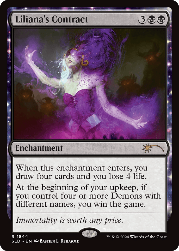 Liliana's Contract (1844) [Secret Lair Drop Series] MTG Single Magic: The Gathering  | Multizone: Comics And Games