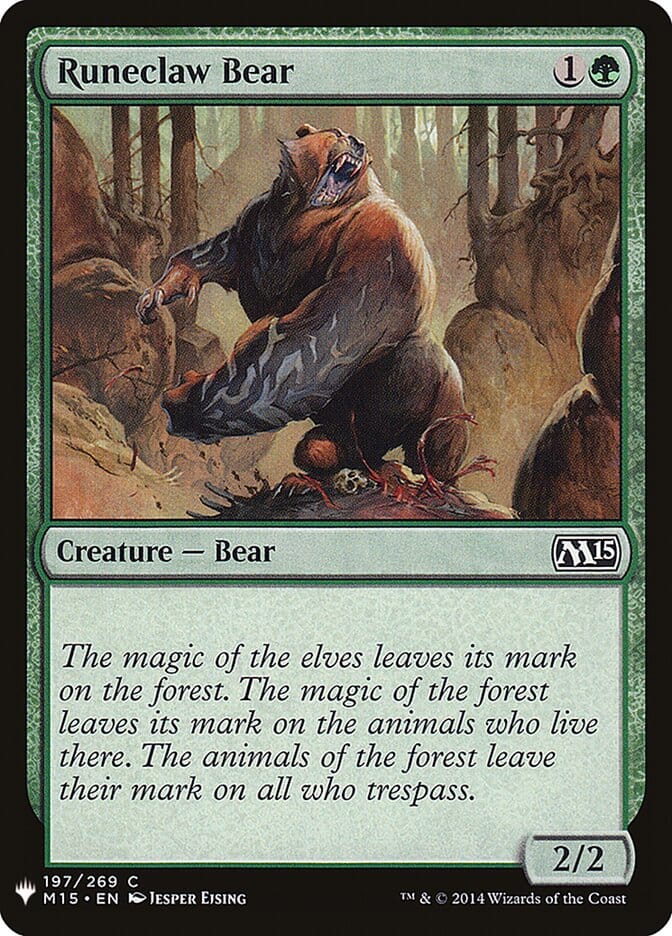 Runeclaw Bear [Mystery Booster] MTG Single Magic: The Gathering  | Multizone: Comics And Games
