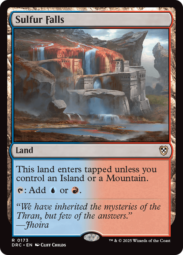 Sulfur Falls [Aetherdrift Commander] MTG Single Magic: The Gathering  | Multizone: Comics And Games