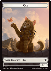 Cat (0001) // Cat (0002) Doubled-Sided Token [Foundations Tokens] MTG Single Magic: The Gathering  | Multizone: Comics And Games