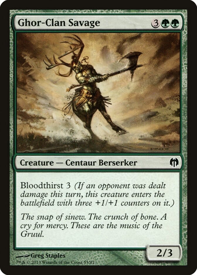 Ghor-Clan Savage [Duel Decks: Heroes vs. Monsters] MTG Single Magic: The Gathering  | Multizone: Comics And Games