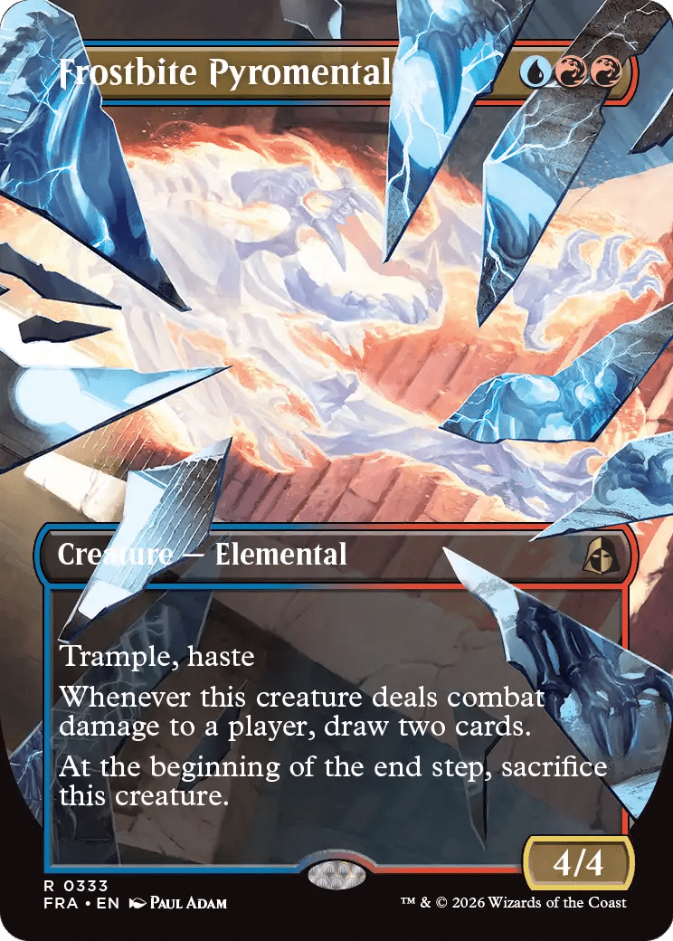 Frostbite Pyromental (Borderless) [Reality Fracture] MTG Single Magic: The Gathering  | Multizone: Comics And Games
