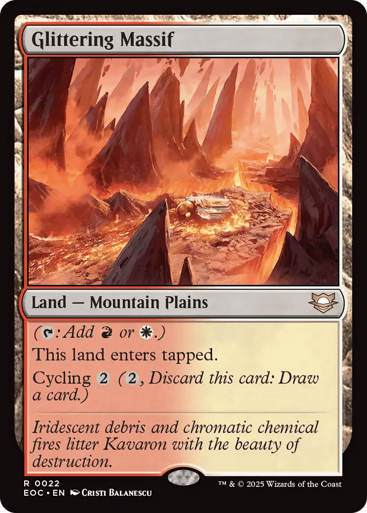 Glittering Massif [Edge of Eternities Commander] MTG Single Magic: The Gathering  | Multizone: Comics And Games