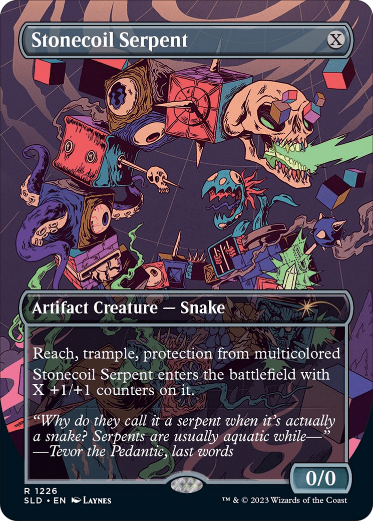 Stonecoil Serpent (Borderless) [Secret Lair Drop Series] MTG Single Magic: The Gathering  | Multizone: Comics And Games