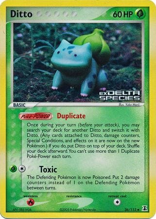 Ditto (36/113) (Stamped) [EX: Delta Species] Pokemon Single Pokémon  | Multizone: Comics And Games