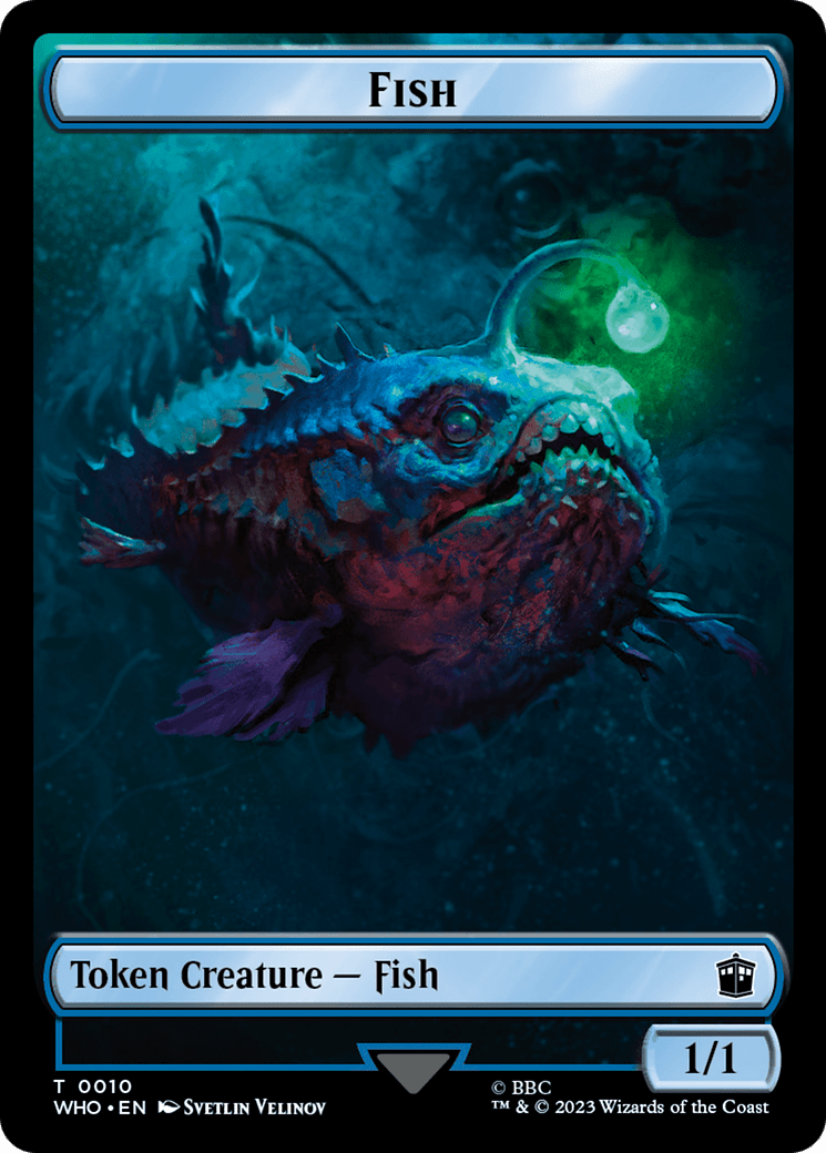 Fish // Clue (0022) Double-Sided Token [Doctor Who Tokens] MTG Single Magic: The Gathering  | Multizone: Comics And Games