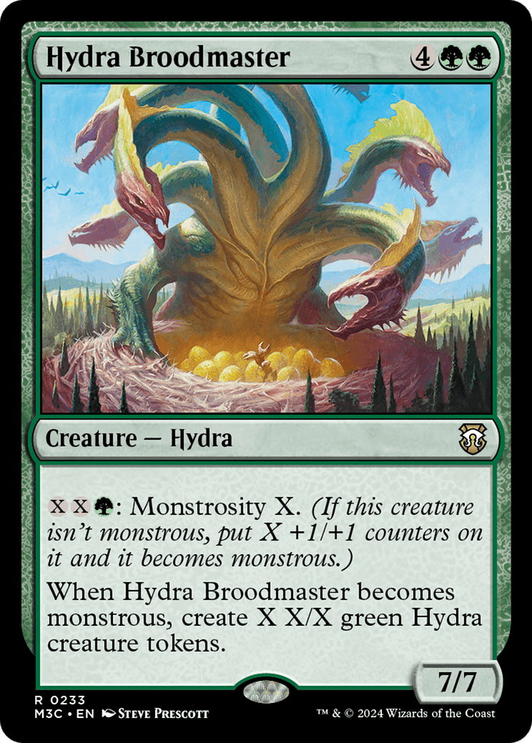 Hydra Broodmaster (Ripple Foil) [Modern Horizons 3 Commander] MTG Single Magic: The Gathering  | Multizone: Comics And Games