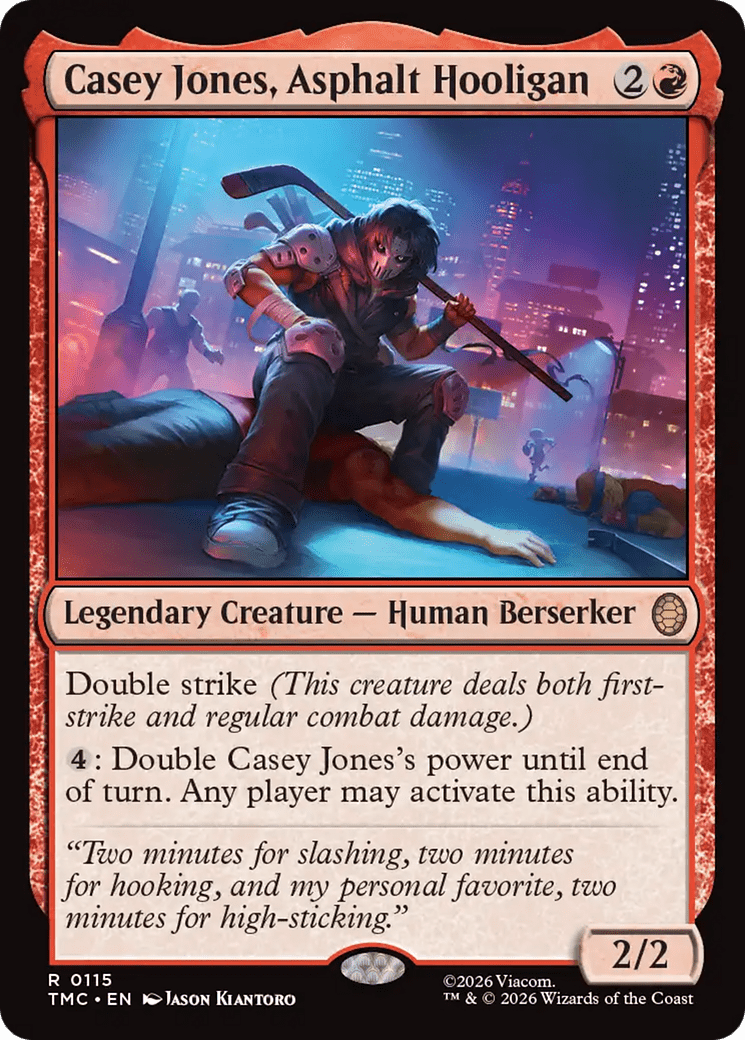 Casey Jones, Asphalt Hooligan [Teenage Mutant Ninja Turtles Commander] MTG Single Magic: The Gathering  | Multizone: Comics And Games