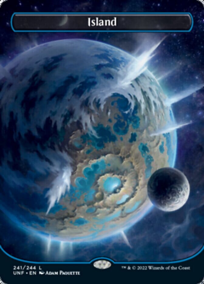 Island (241) (Orbital Space-ic Land) [Unfinity] MTG Single Magic: The Gathering  | Multizone: Comics And Games