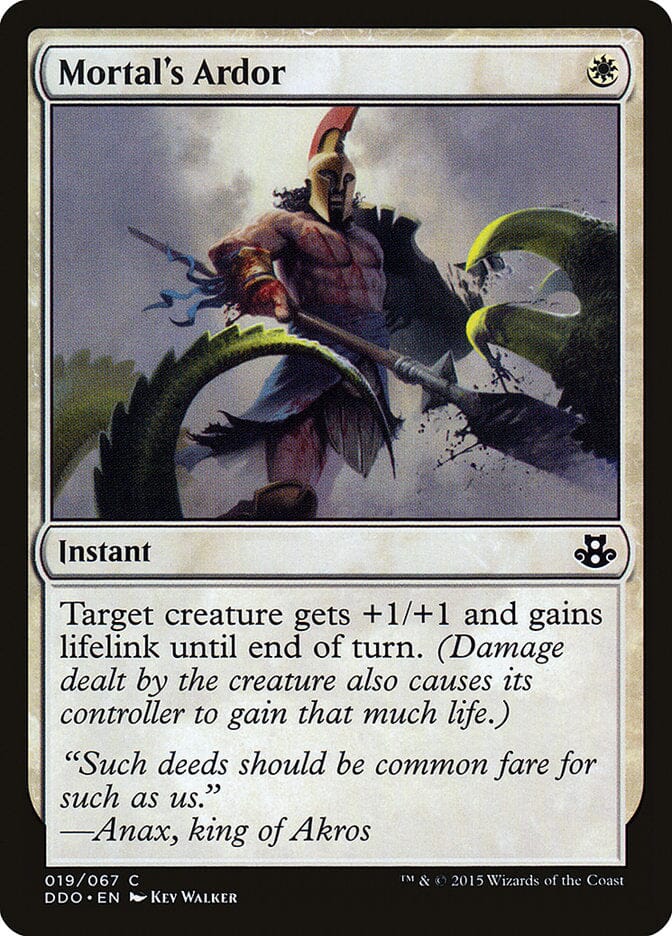 Mortal's Ardor [Duel Decks: Elspeth vs. Kiora] MTG Single Magic: The Gathering  | Multizone: Comics And Games