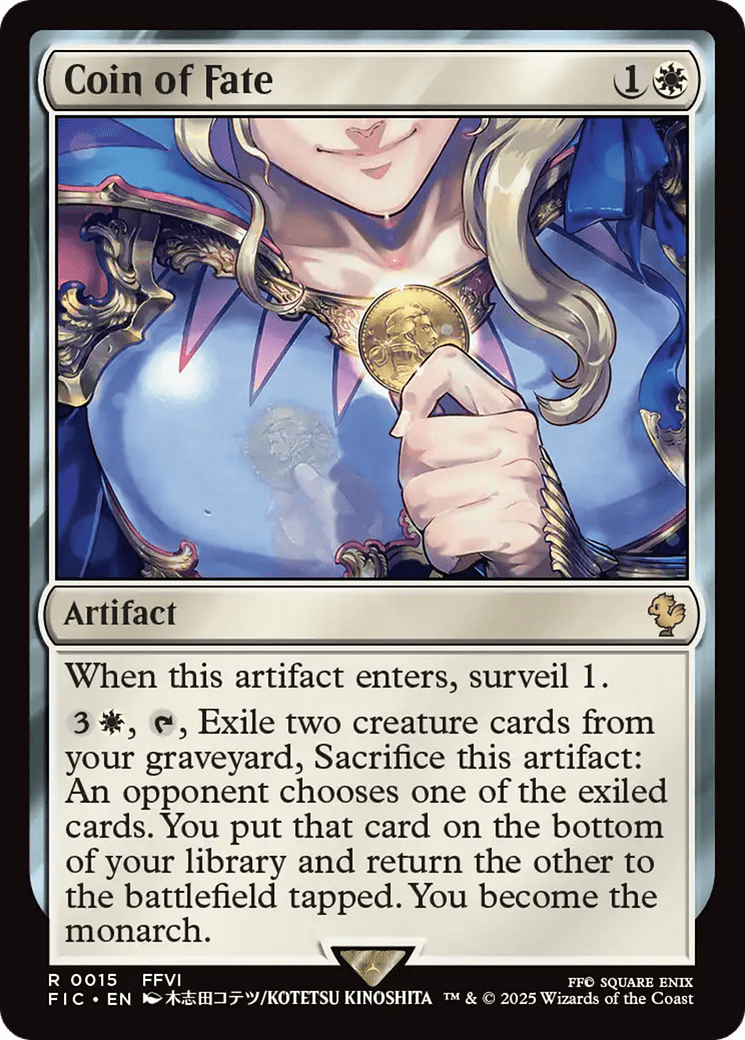 Coin of Fate [FINAL FANTASY Commander] MTG Single Magic: The Gathering  | Multizone: Comics And Games
