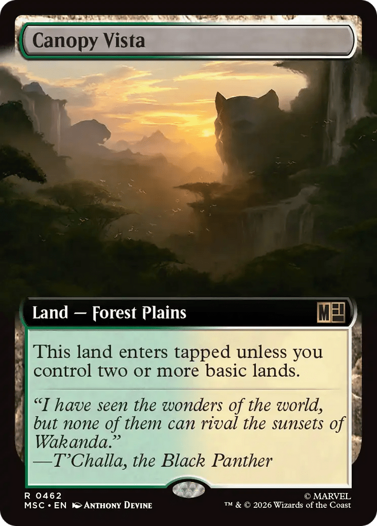 Canopy Vista (Extended Art) [Marvel Super Heroes Commander] MTG Single Magic: The Gathering  | Multizone: Comics And Games