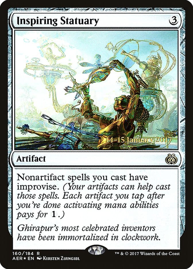 Inspiring Statuary [Aether Revolt Prerelease Promos] MTG Single Magic: The Gathering  | Multizone: Comics And Games