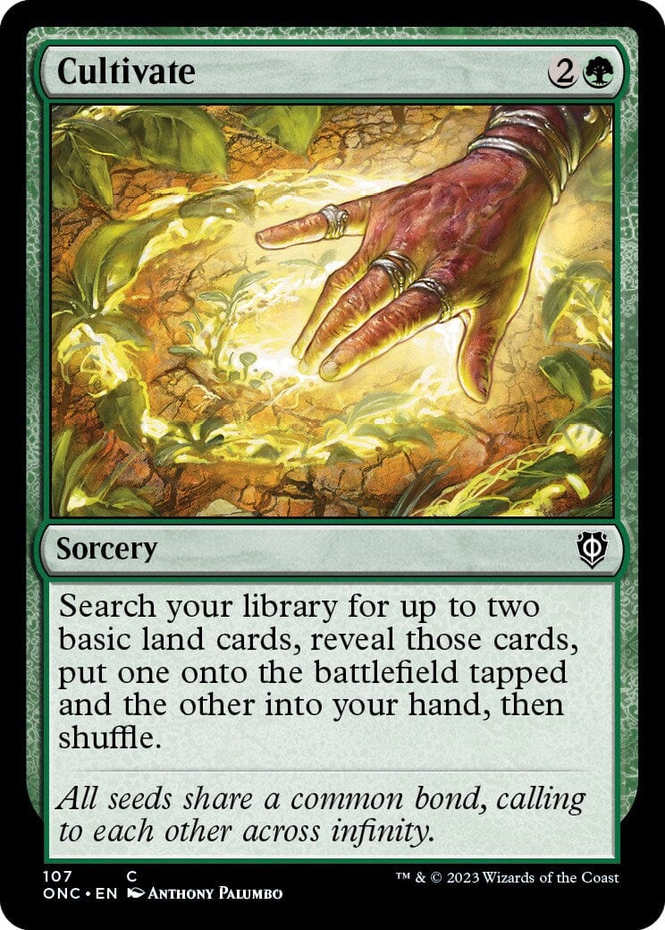 Cultivate [Phyrexia: All Will Be One Commander] MTG Single Magic: The Gathering  | Multizone: Comics And Games