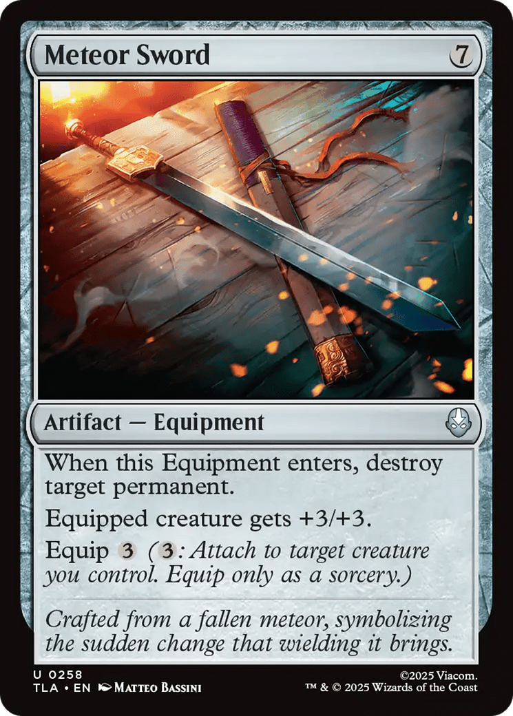 Meteor Sword [Avatar: The Last Airbender] MTG Single Magic: The Gathering  | Multizone: Comics And Games