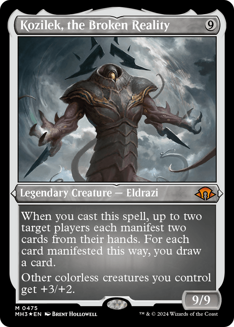 Kozilek, the Broken Reality (Foil Etched) [Modern Horizons 3] MTG Single Magic: The Gathering  | Multizone: Comics And Games