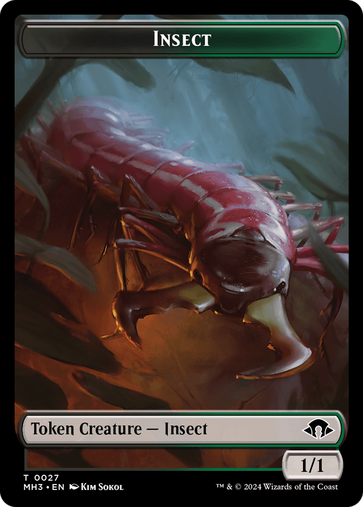 Eldrazi Spawn // Insect (0027) Double-Sided Token [Modern Horizons 3 Tokens] MTG Single Magic: The Gathering  | Multizone: Comics And Games