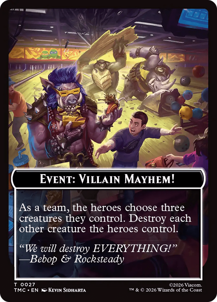 Event: Villain Mayhem! [Teenage Mutant Ninja Turtles Commander Tokens] MTG Single Magic: The Gathering  | Multizone: Comics And Games