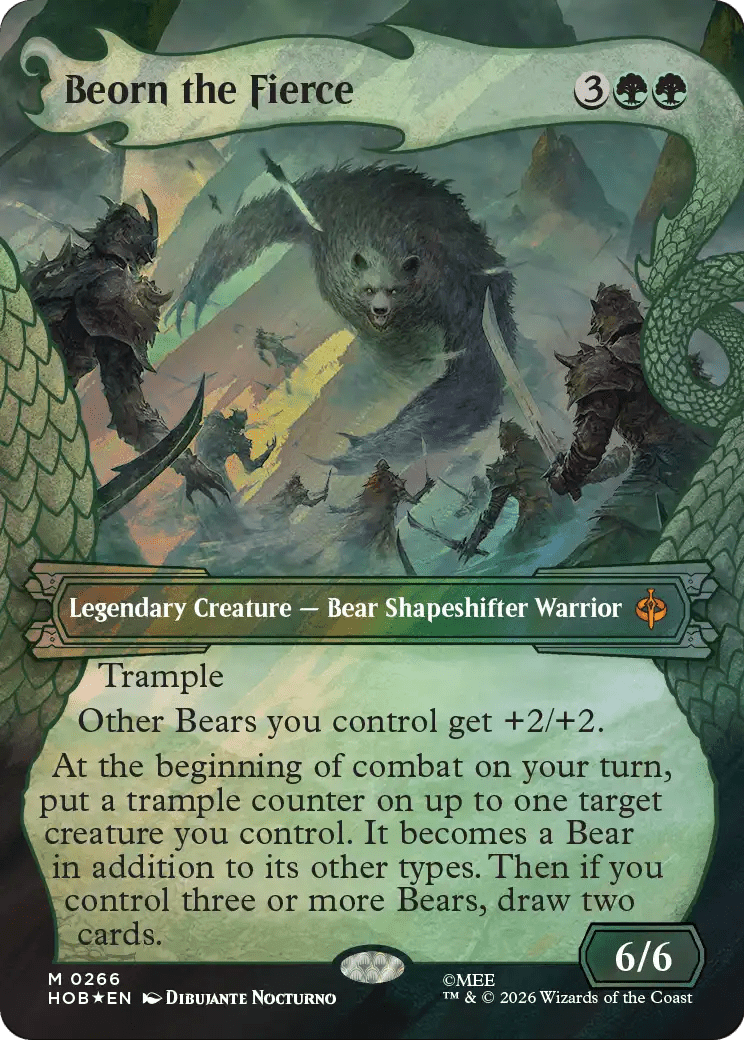 Beorn the Fierce (Showcase) (Surge Foil) [The Hobbit] MTG Single Magic: The Gathering  | Multizone: Comics And Games