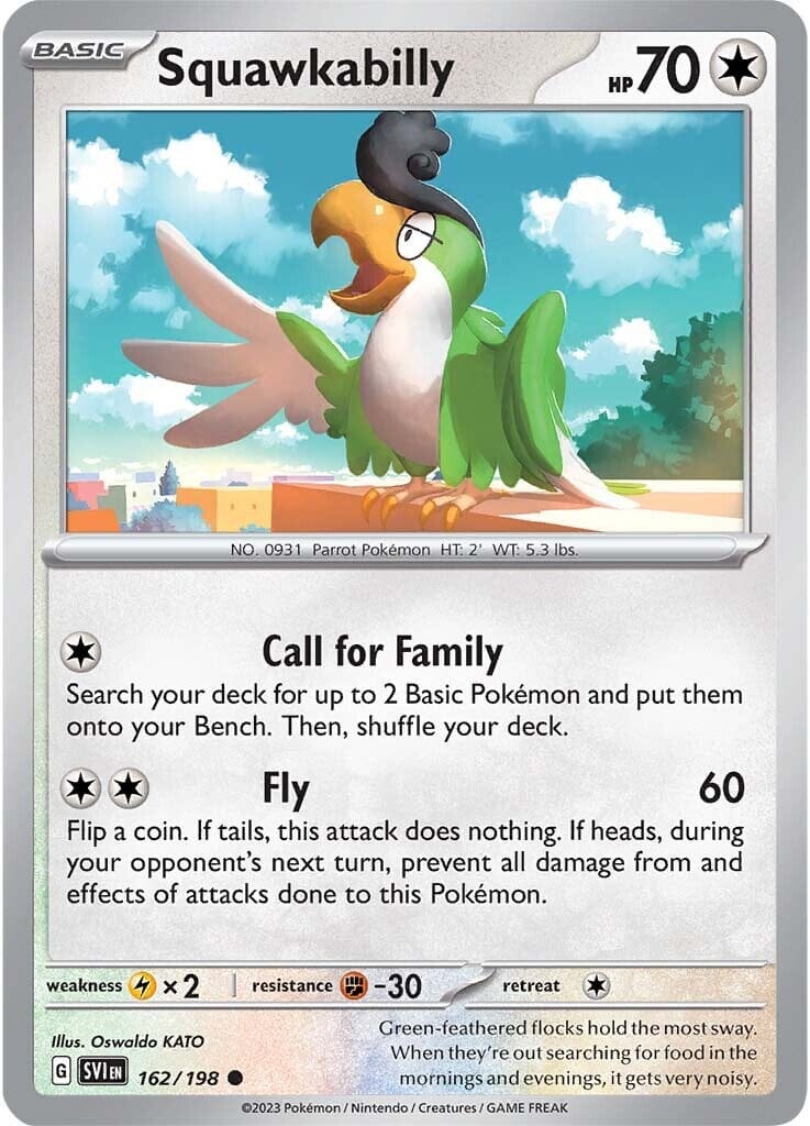 Squawkabilly (162/198) [Scarlet & Violet: Base Set] Pokemon Single Pokémon  | Multizone: Comics And Games