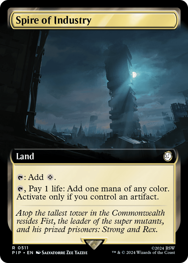 Spire of Industry (Extended Art) [Fallout] MTG Single Magic: The Gathering  | Multizone: Comics And Games