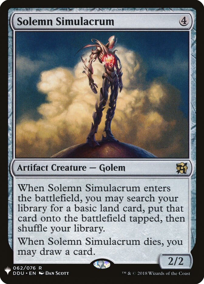 Solemn Simulacrum [Mystery Booster] MTG Single Magic: The Gathering  | Multizone: Comics And Games