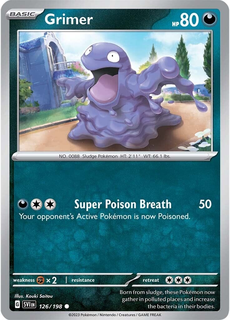 Grimer (126/198) [Scarlet & Violet: Base Set] Pokemon Single Pokémon  | Multizone: Comics And Games