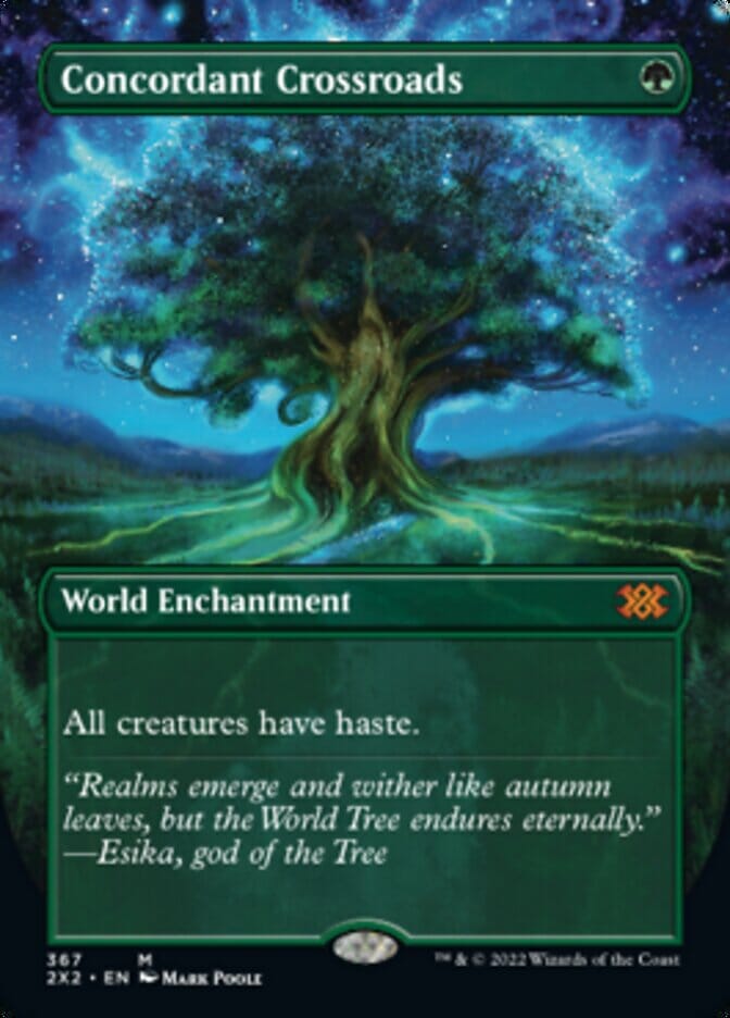 Concordant Crossroads (Borderless Alternate Art) [Double Masters 2022] MTG Single Magic: The Gathering  | Multizone: Comics And Games