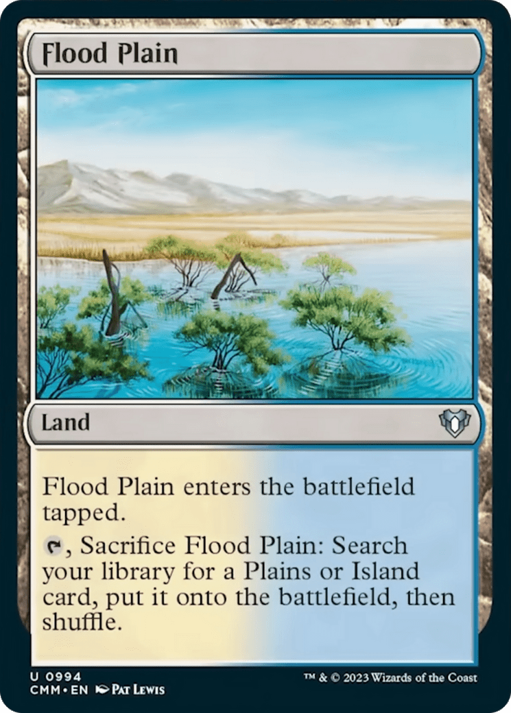 Flood Plain [Commander Masters] MTG Single Magic: The Gathering  | Multizone: Comics And Games