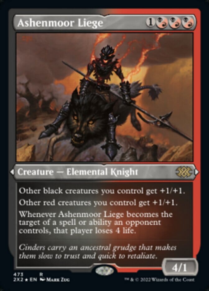Ashenmoor Liege (Foil Etched) [Double Masters 2022] MTG Single Magic: The Gathering  | Multizone: Comics And Games