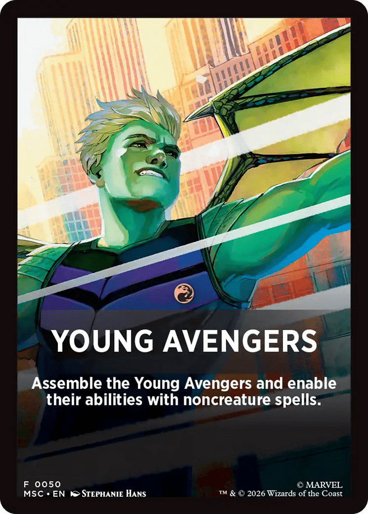 Young Avengers Theme Card [Marvel Super Heroes Commander] MTG Single Magic: The Gathering  | Multizone: Comics And Games