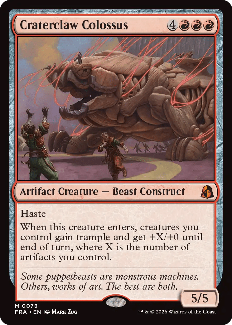 Craterclaw Colossus [Reality Fracture] MTG Single Magic: The Gathering  | Multizone: Comics And Games