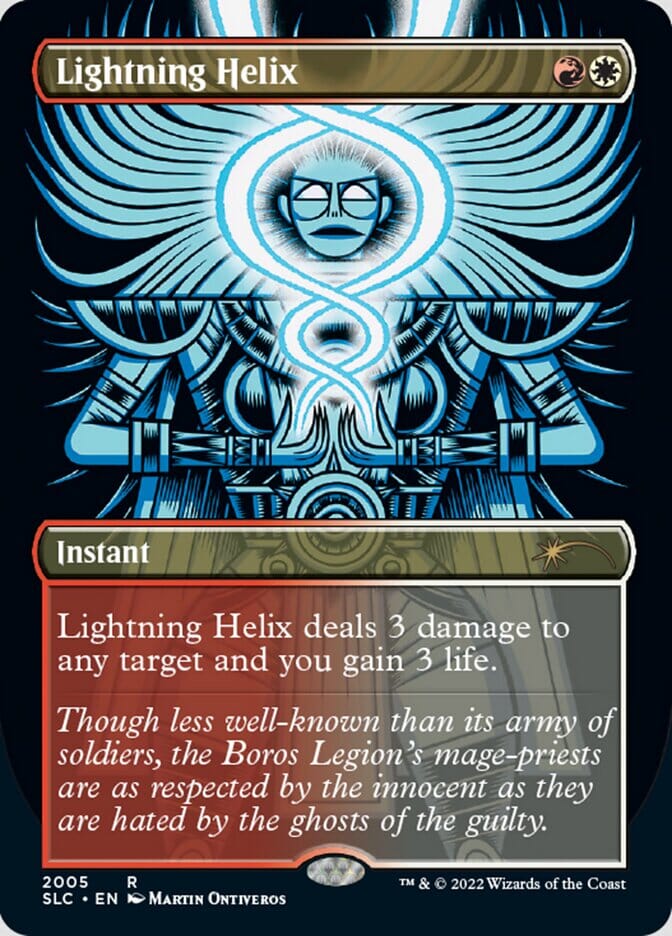 Lightning Helix (Borderless) [Secret Lair Countdown Kit] MTG Single Magic: The Gathering  | Multizone: Comics And Games
