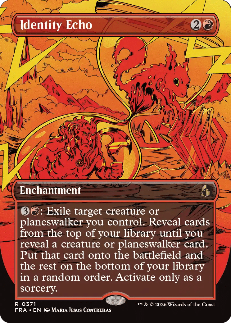 Identity Echo (Borderless) [Reality Fracture] MTG Single Magic: The Gathering  | Multizone: Comics And Games