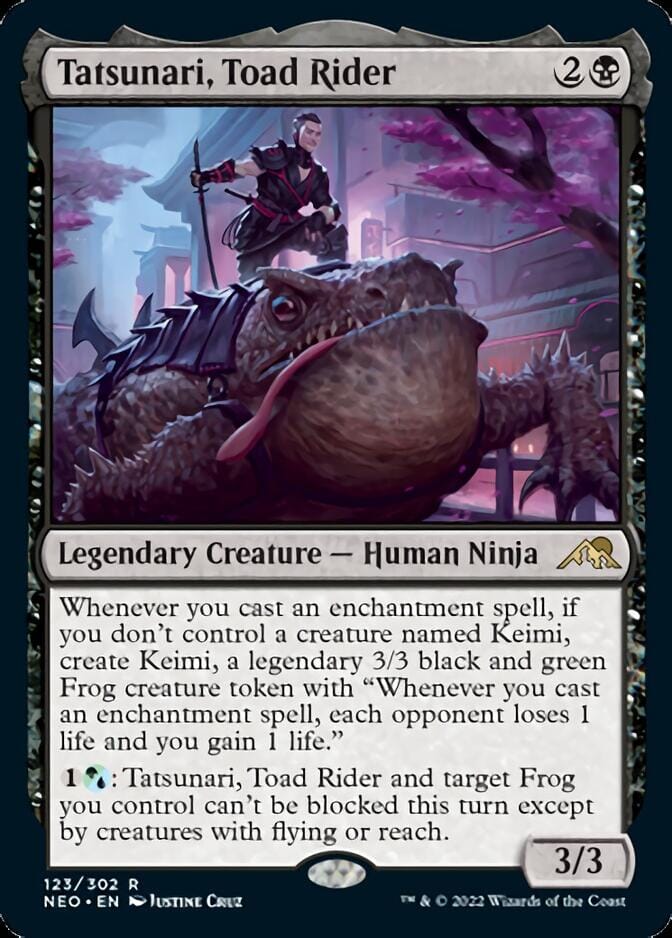 Tatsunari, Toad Rider [Kamigawa: Neon Dynasty] MTG Single Magic: The Gathering  | Multizone: Comics And Games