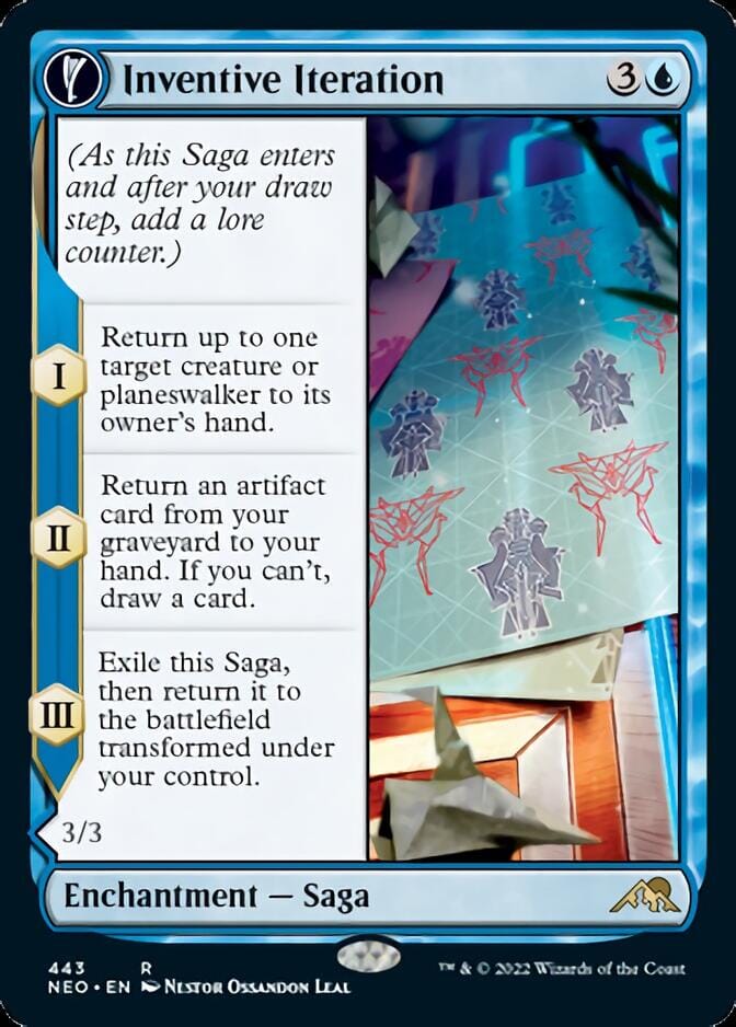 Inventive Iteration // Living Breakthrough (Extended Art) [Kamigawa: Neon Dynasty] MTG Single Magic: The Gathering  | Multizone: Comics And Games