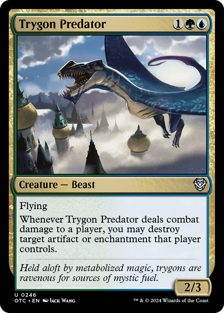 Trygon Predator [Outlaws of Thunder Junction Commander] MTG Single Magic: The Gathering  | Multizone: Comics And Games