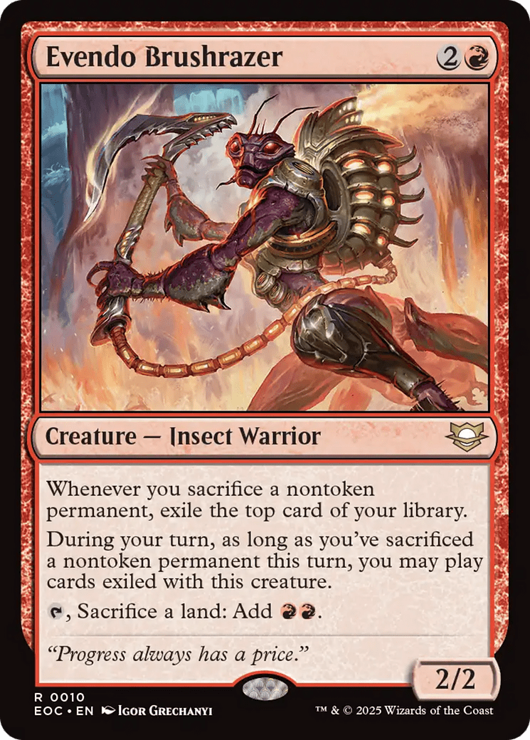 Evendo Brushrazer [Edge of Eternities Commander] MTG Single Magic: The Gathering  | Multizone: Comics And Games