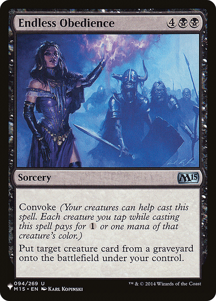 Endless Obedience [The List] MTG Single Magic: The Gathering  | Multizone: Comics And Games
