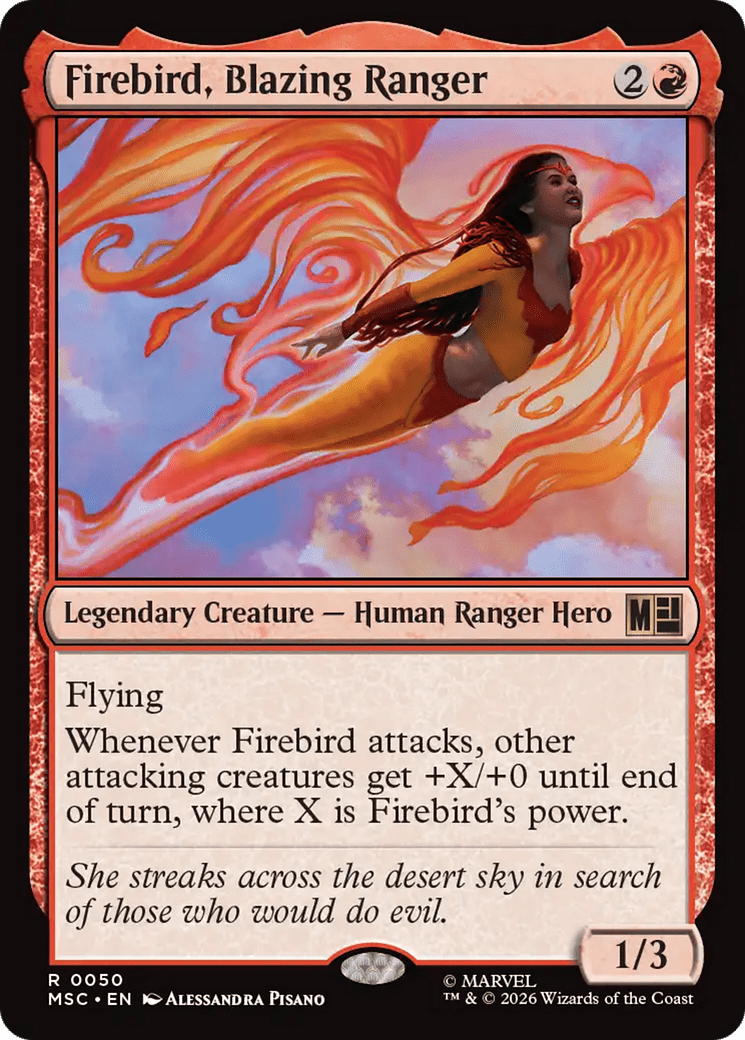Firebird, Blazing Ranger [Marvel Super Heroes Commander] MTG Single Magic: The Gathering  | Multizone: Comics And Games
