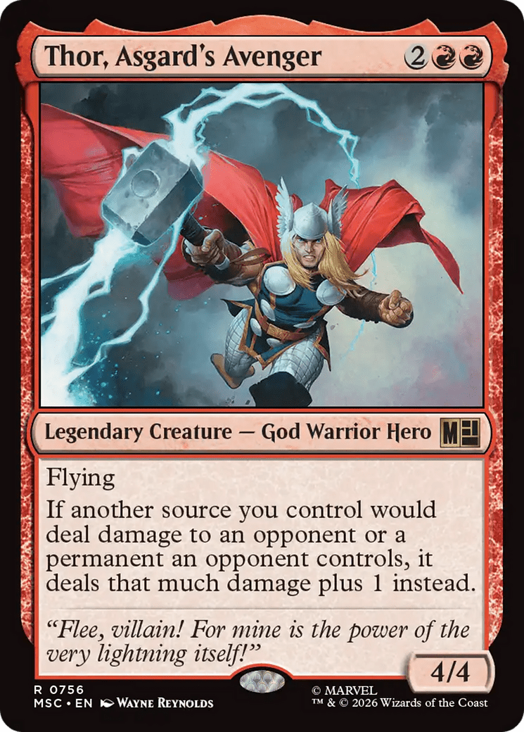 Thor, Asgard's Avenger [Marvel Super Heroes Commander] MTG Single Magic: The Gathering  | Multizone: Comics And Games