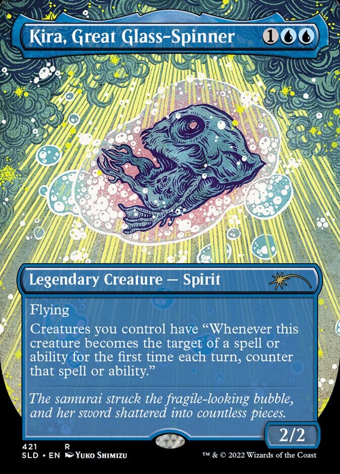 Kira, Great Glass-Spinner (Borderless) [Secret Lair Drop Series] MTG Single Magic: The Gathering  | Multizone: Comics And Games