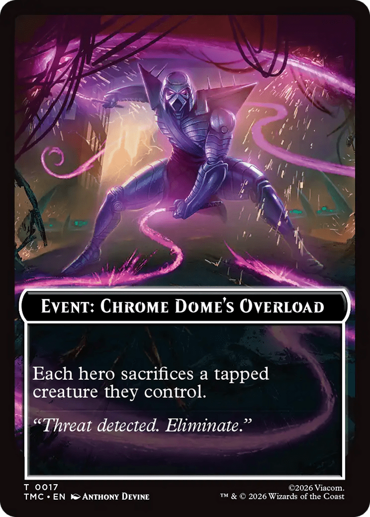 Event: Chrome Dome's Overload [Teenage Mutant Ninja Turtles Commander Tokens] MTG Single Magic: The Gathering  | Multizone: Comics And Games