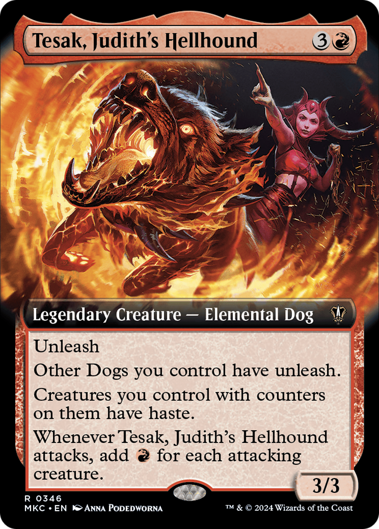 Tesak, Judith's Hellhound (Extended Art) [Murders at Karlov Manor Commander] | Multizone: Comics And Games