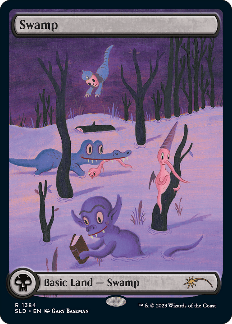Swamp (1384) [Secret Lair Drop Series] MTG Single Magic: The Gathering  | Multizone: Comics And Games