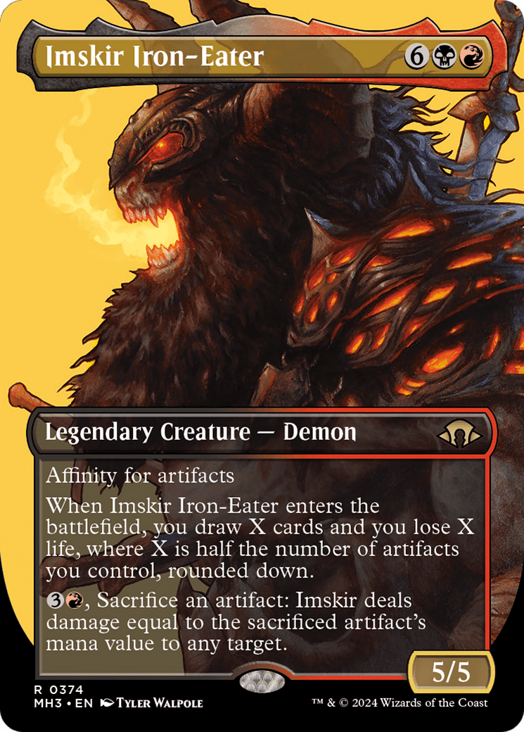 Imskir Iron-Eater (Borderless) [Modern Horizons 3] MTG Single Magic: The Gathering  | Multizone: Comics And Games