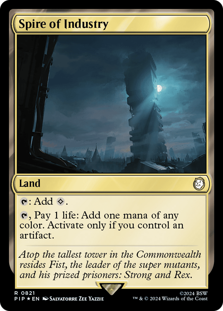 Spire of Industry (Surge Foil) [Fallout] MTG Single Magic: The Gathering  | Multizone: Comics And Games